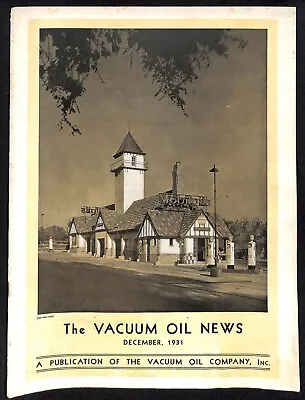 Vacuum Oil News Mobiloil Mobil Oil Gargoyle December 1931 29pp. VGC Scarce • $29.99