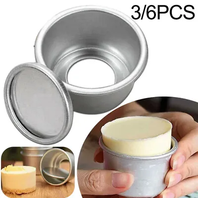 6Pcs 2 Inch DIY Mold Round Mini Cake Pan Removable Bottom Cake Baking Tool New • £5.19