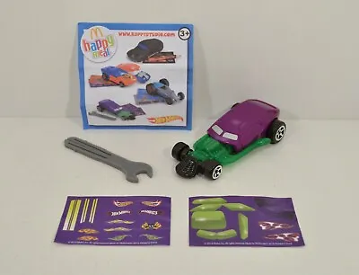2013 RARE Light-Up Dragster 4.5  McDonald's EUROPE Toy Car Mattel Hot Wheels • $14.99