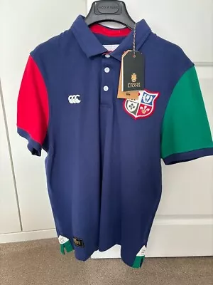 British & Irish Lions Polo Shirt (Size Large) Men's Canterbury Logo Shirt - New • £16.50