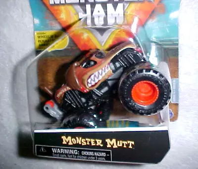 MONSTER JAM  MONSTER MUTT  With WHEELIE BAR & POSTER VHTF NEW MONSTER TRUCK • $11.95