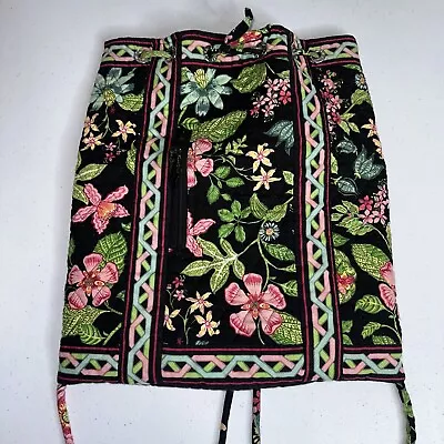 Vera Bradley Women’s Botanica Floral Drawstring Backpack Green Black  • $24.95