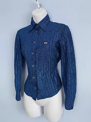 Vintage 90s Miss Sixty Sparkly Shirt Size S Disco  • $49.78