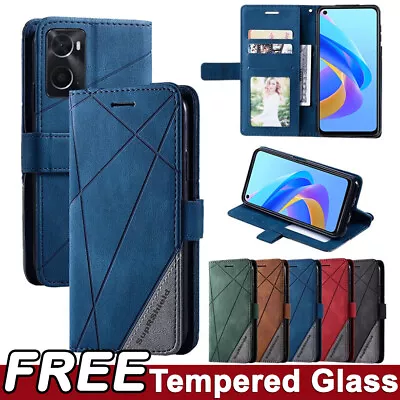 For Oppo A57 A57S A96 4G A76 Wallet Leather Flip Shockproof Magnetic Case Cover • $12.99