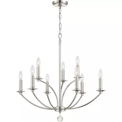 9 Light Chandelier In Traditional Style-29 Inches Tall And 28 Inches Wide - • $403.95