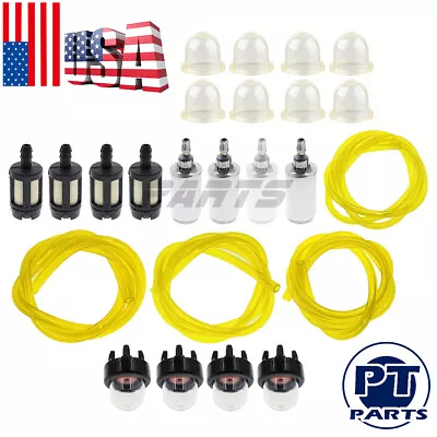 For Poulan Weed Eater Fuel Filter Line Hose Primer Bulb Kit Gas Trimmer 4 Sizes • $10.99