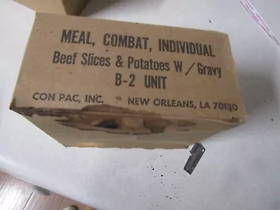 Genuine Us Military Vietnam Era C Ration Complete Meal With Free P-38 B-2 Beef • $39.99