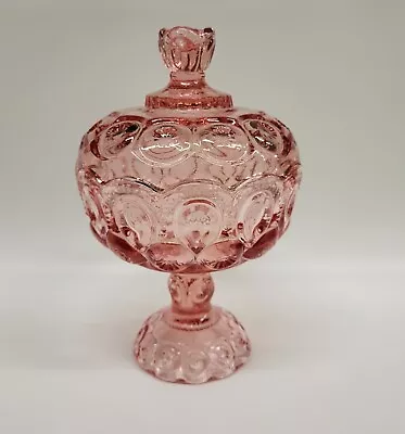 Moon And Star Glass Pink Large Compote Candy Dish  • $99.99