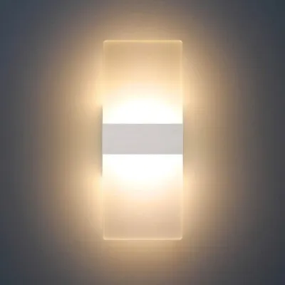 Modern LED Wall Light Up Down Cube Indoor Sconce Lighting Lamp Home Room Decor • $14.95