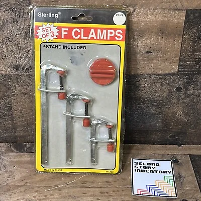 Sterling  F  Clamps For Household Use  Hobbies And DIY Set Of 3 With Stand • $13.99