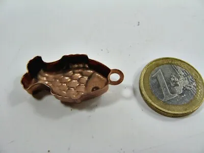 Dollhouse Dishes: Fish Mold - Baking Mold Copper - Approx. 3.5 Cm (P60) • £10.20