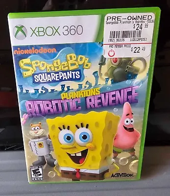 Spongebob Squarepants Planktons Robotic Revenge Microsoft Xbox 360 ~ • $12.79