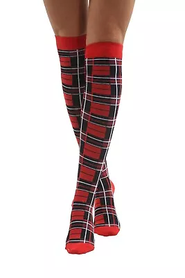 Ladies Girls Over The Knee Socks Thigh High Women REFEREE STRIPED PLAIN OTK SOCK • £3.79