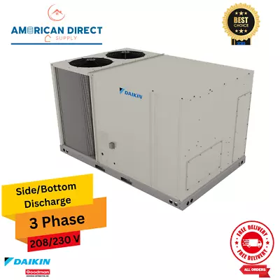 5 Ton DAIKIN Packaged Unit  Light Commercial DFC0603D+ HEAT KIT +HAILGUARD • $5840