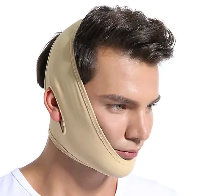 Beauty Face Slim V-Line Up Mask Chin Cheek Neck Lift Up Thin Belt Strap Band NEW • $11.52