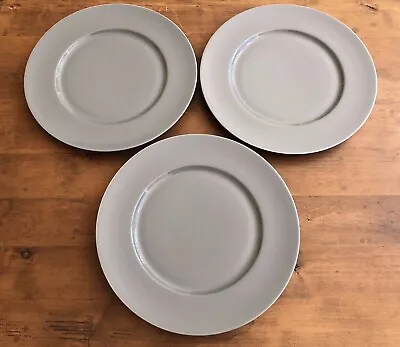 3 Jean Louis JL Coquet Muscade 12  Dinner Plates / Charger France Limoges - GREY • £34.20