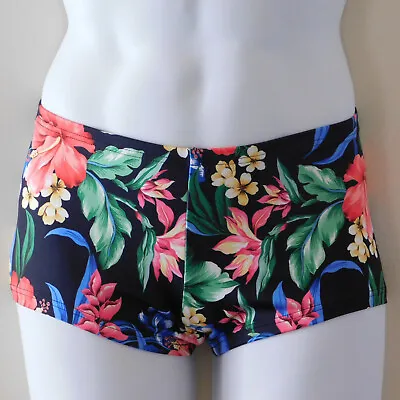 MENS Low Rise Square Cut Swimsuit In Tiger Lily Print • $48
