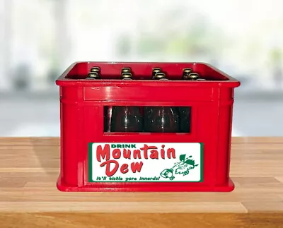 Mtn Dew Retro Crate Bottle Opener 12 Case Fridge Magnet Or Paperweight Mt • $12.99