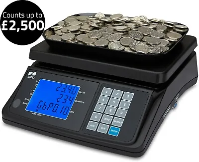 Coin Counting Scale Checker Money Cash Currency Weighing Counter Machine ZZap • £189.99