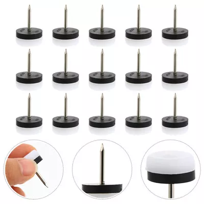 40Pcs Foot Spikes With Pads Nylon Furniture Glides Nail Leg Bottom Felt Hardware • $11.08