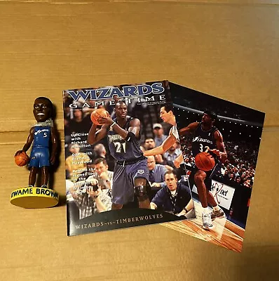 Rare Vintage Washington Wizards Jan 12 02 GameTime Kwame Brown Bobble Head • $45