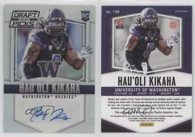 2015 Panini Prizm Collegiate Draft Picks Silver Hau'oli Kikaha Rookie Auto RC • $1.91