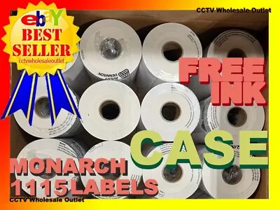 One Box Genuine Monarch 1115 White Labels 16 SLEEVES=160 ROLLS • $269.99