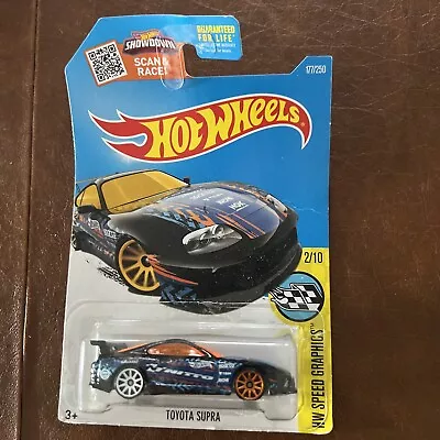 HOT WHEELS TOYOTA SUPRA #177/250 HW SPEED GRAPHICS  Blue • $12.88