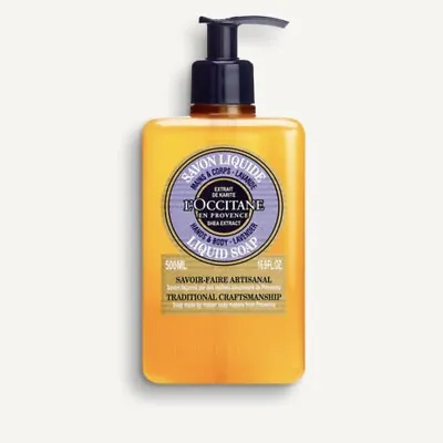 L’Occitane Luxury Size Shea Lavender Hands & Body Liquid Soap 500ml • £18