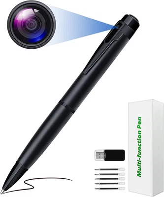 £42.74 • Buy Spy Pen Camera Mini Hidden Camera HD 1080P Nanny Camera Pocket Cam Body Camera 