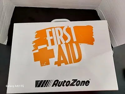 Auto Zone First Aid Case. Metal. Can Hang In Garage Or House. • $35