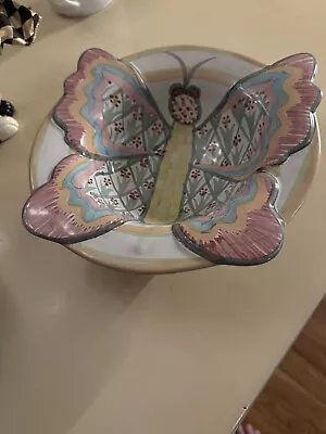 Mckenzie Childs Butterfly Bowl • $70