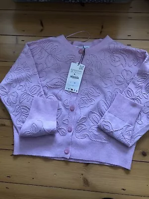 Zara Pink Cardigan With Embroiderysize Snew With Tags • £15