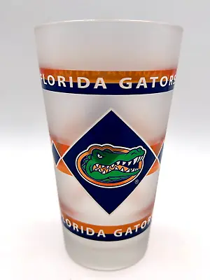 Florida Gators NCAA Frosted Blue Orange Kimbel Pub Glass Spirit Products NEW • $19.95