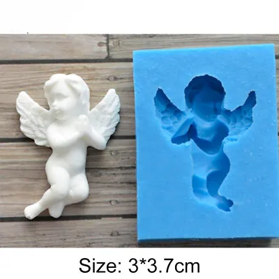 Silicone Angel Cherub Cake Chocolate Mould Fondant Cupcake Sugarcraft Decor Mold • £3.39