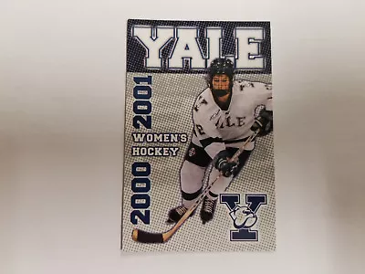 Yale University Bulldogs 2000/01 Women's Hockey Pocket Schedule - NH Register • $2.09