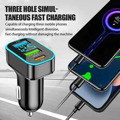 $5.08 • Buy USB PD 30W Type-C Car Charger Fast Charge Adapter For IPhone 13 12 11 Pro Max