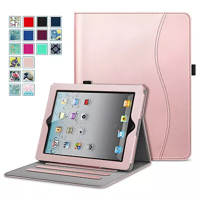 For Apple IPad Multi-Angles Folio Case Cover Stand With Pocket Auto Wake/Sleep • $15.39