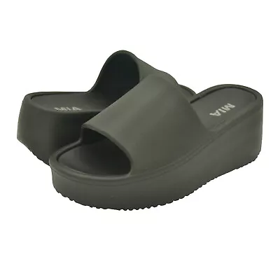 Women's Shoes MIA LUKA Platform Slide Sandals GS1456301 BLACK • $29.95
