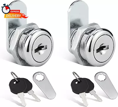 Truck Tool Box Locks 2-Pack 5/8  Cylinder Key Alike Cam Lock Replacement Kit Fo • $17.92