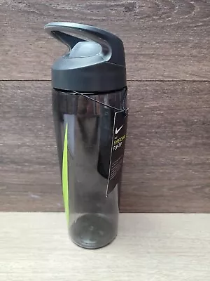 $11.99 • Buy Nike HyperCharge 24oz Flip-top Cool Grey/ Green Hydration Water Bottle