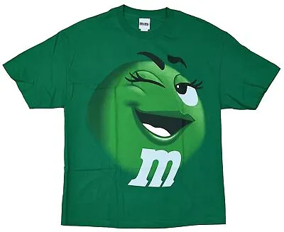 M&Ms Green Candy Girl “I’m Too Busy Shining To Throw Shade” T-shirt Size XL (b) • $15.94