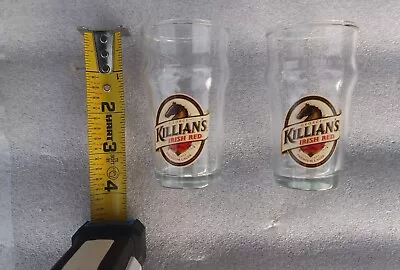 KILLIAN'S IRISH RED Lager Beer Glass SET OF 2 Made In Germany Mini Pints Shots • $5