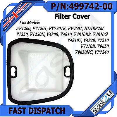 £4.49 • Buy 499742-00 Black&Decker® Dustbuster ®  Filter Cover For V4800 V9610 AV1200 FS18HV