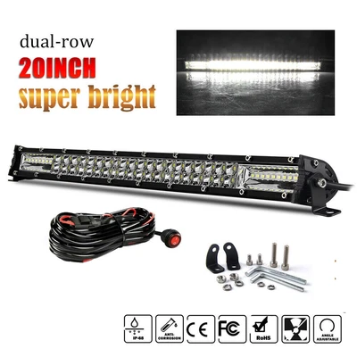 $46.98 • Buy 20inch Combo Led Light Bar Spot Flood Work Lamp Offroad Truck SUV Driving 12 24V