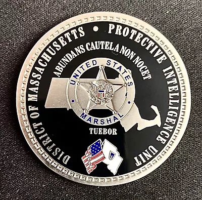 USMS United States Marshal Service / Protective Intelligence Unit Coin - Mass. • $20