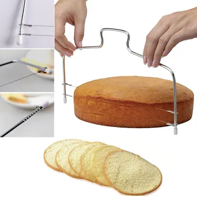 £3.99 • Buy Cake Cutter Bread Wire Slicer Cutting Leveller Leveler Decorator Decorating Tool