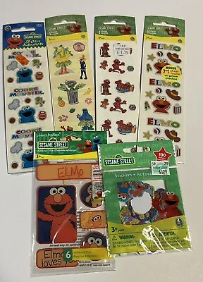 Mixed Lot 6 Packages Sesame Street Stickers Elmo • $8.50