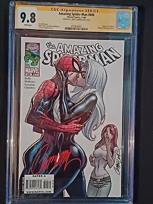 Amazing Spider-man #606 Cgc 9.8 Ss -  J. Scott Campbell! Black Cat & Mary Jane! • $499