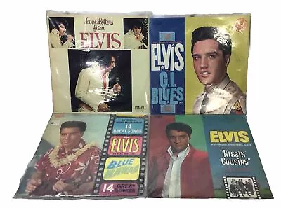 Vintage Elvis Presley Vinyl Record Lot Of 4 (Like New Condition) Originals  • $69.99